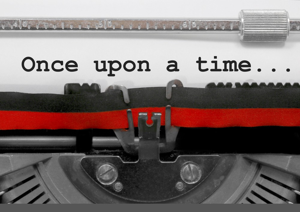 Once upon a time written on a typewriter