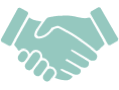 Drawing of a handshake